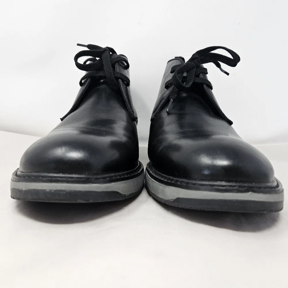 Vince Camuto Stuwert Men Chukka Boots sz 12M Black Leather Upper Casual Comfort - Picture 3 of 13